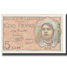 Banknote, Algeria, 5 Francs, 1944, 1944-02-08, KM:94a, EF(40-45)