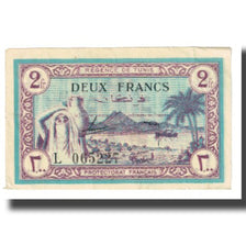 Nota, Tunísia, 2 Francs, 1943, 1943-07-15, KM:56, EF(40-45)