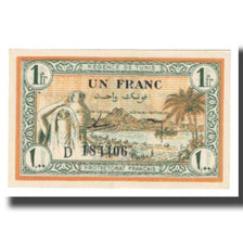 Nota, Tunísia, 1 Franc, 1943, 1943-07-15, KM:55, UNC(63)
