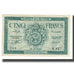 Banknote, Algeria, 5 Francs, 1942, 1942-11-16, KM:91, EF(40-45)