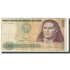 Banknote, Peru, 500 Intis, 1985, 1985-03-01, KM:134b, VF(20-25)