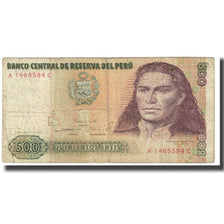 Banknote, Peru, 500 Intis, 1985, 1985-03-01, KM:134b, VF(20-25)