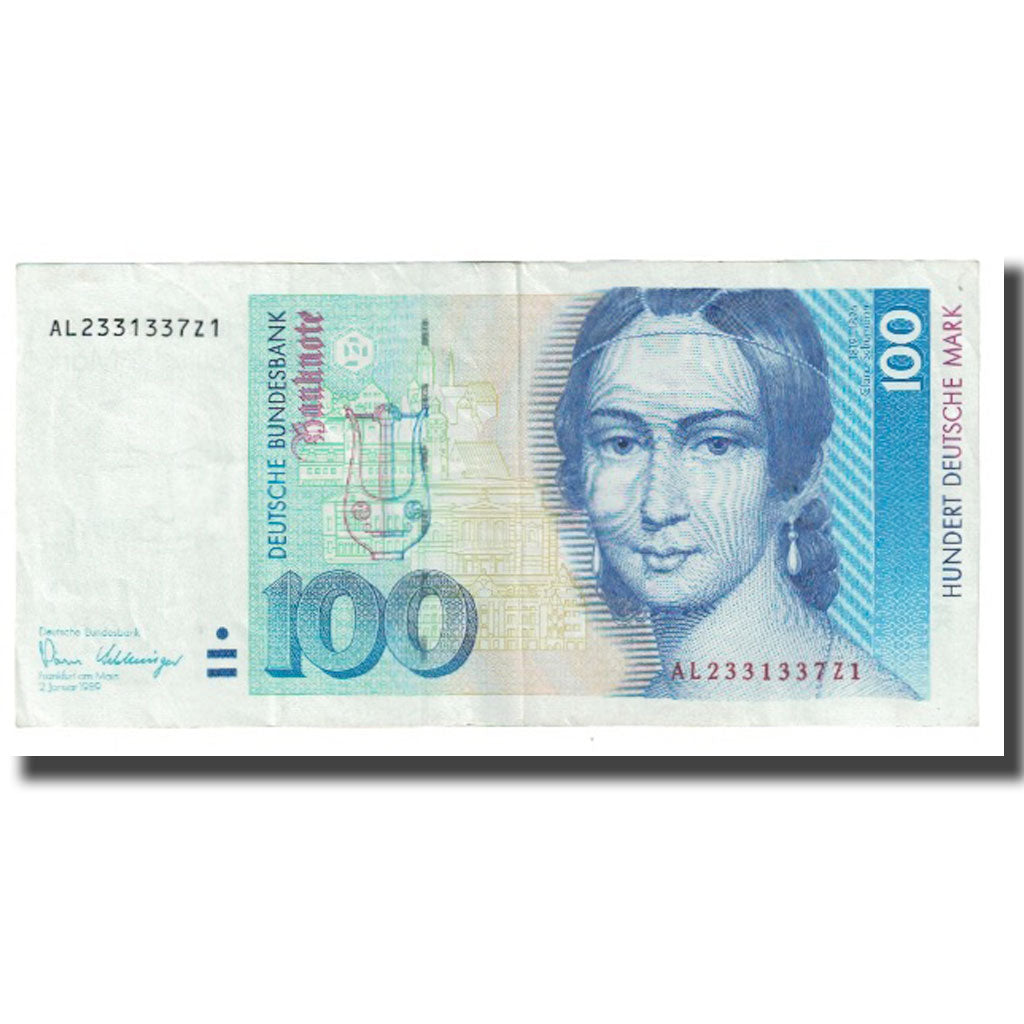 Banknote, GERMANY - FEDERAL REPUBLIC, 100 Deutsche Mark, 1989, 1989-01-02