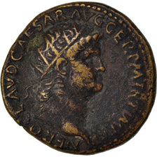 Nero, Dupondius, Roma, EF(40-45), Copper, Cohen #150, 11.70