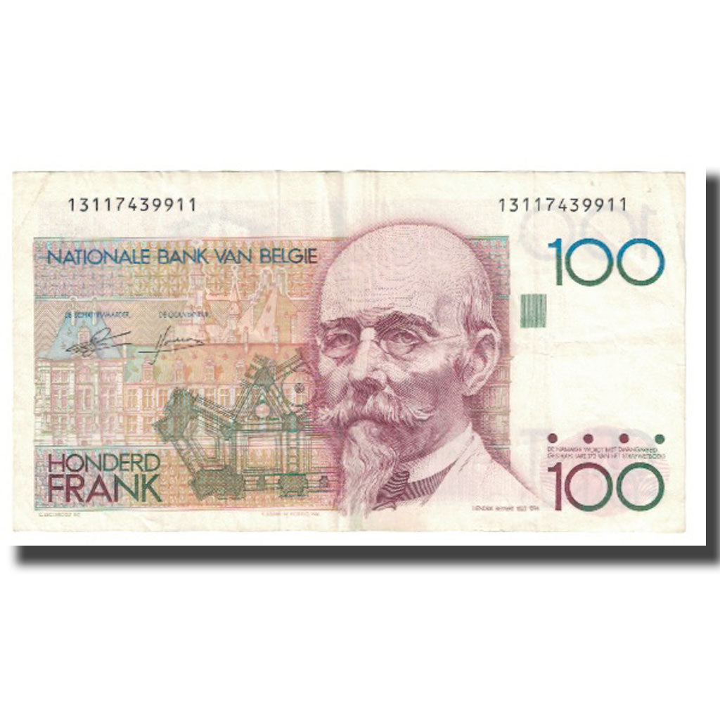 Geldschein, Belgien, 100 Francs, KM:142a, SS