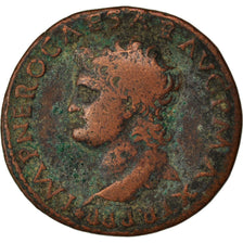 Nero, As, Roma, EF(40-45), Copper, Cohen #302, 10.00