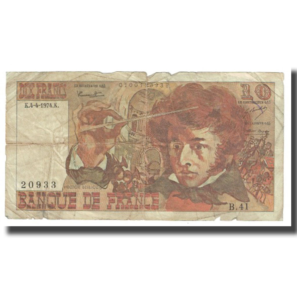 Frankrijk, 10 Francs, 1974, 1974-04-04, TB, Fayette:63.4, KM:150a