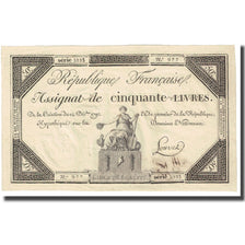 France, 50 Livres, 1792, 1792-12-14, SUP, KM:A72