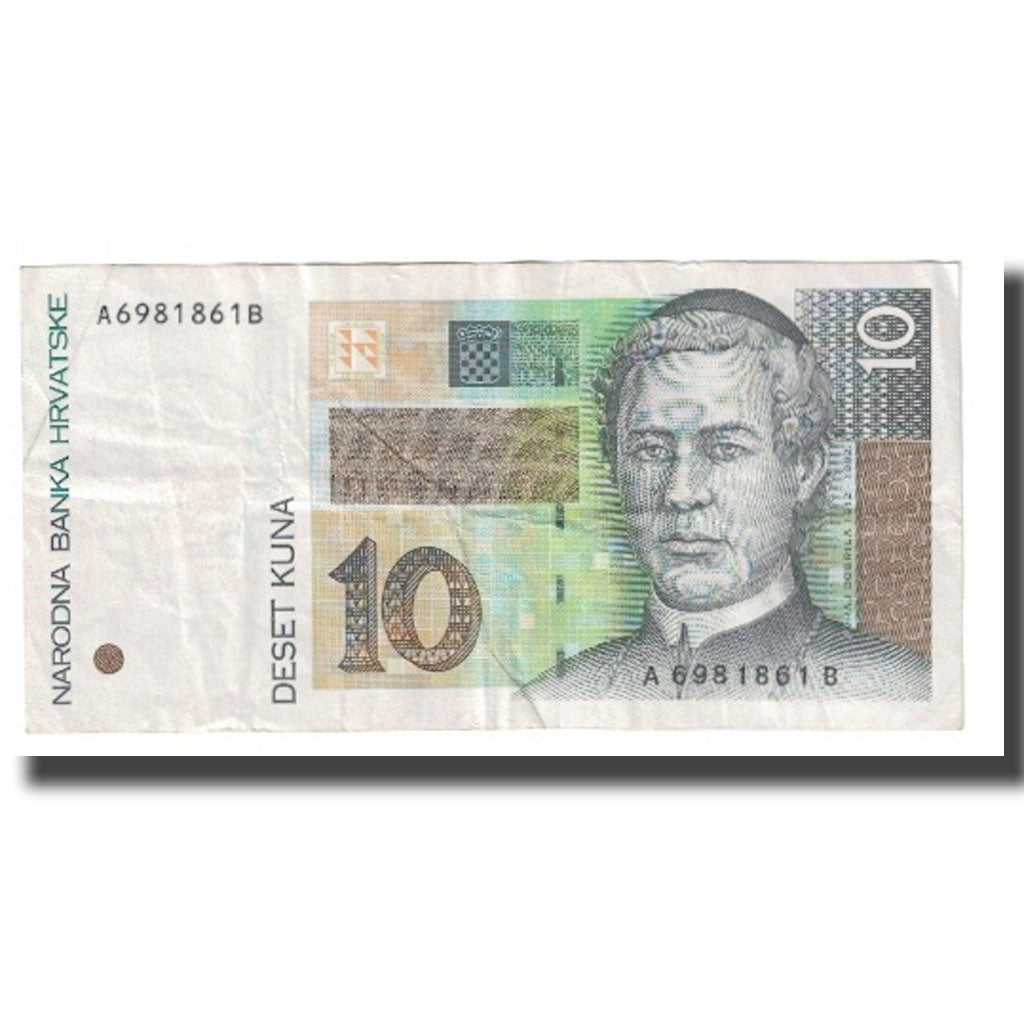 Banknote, Croatia, 10 Kuna, 1995, 1995-01-15, KM:29a, EF(40-45)
