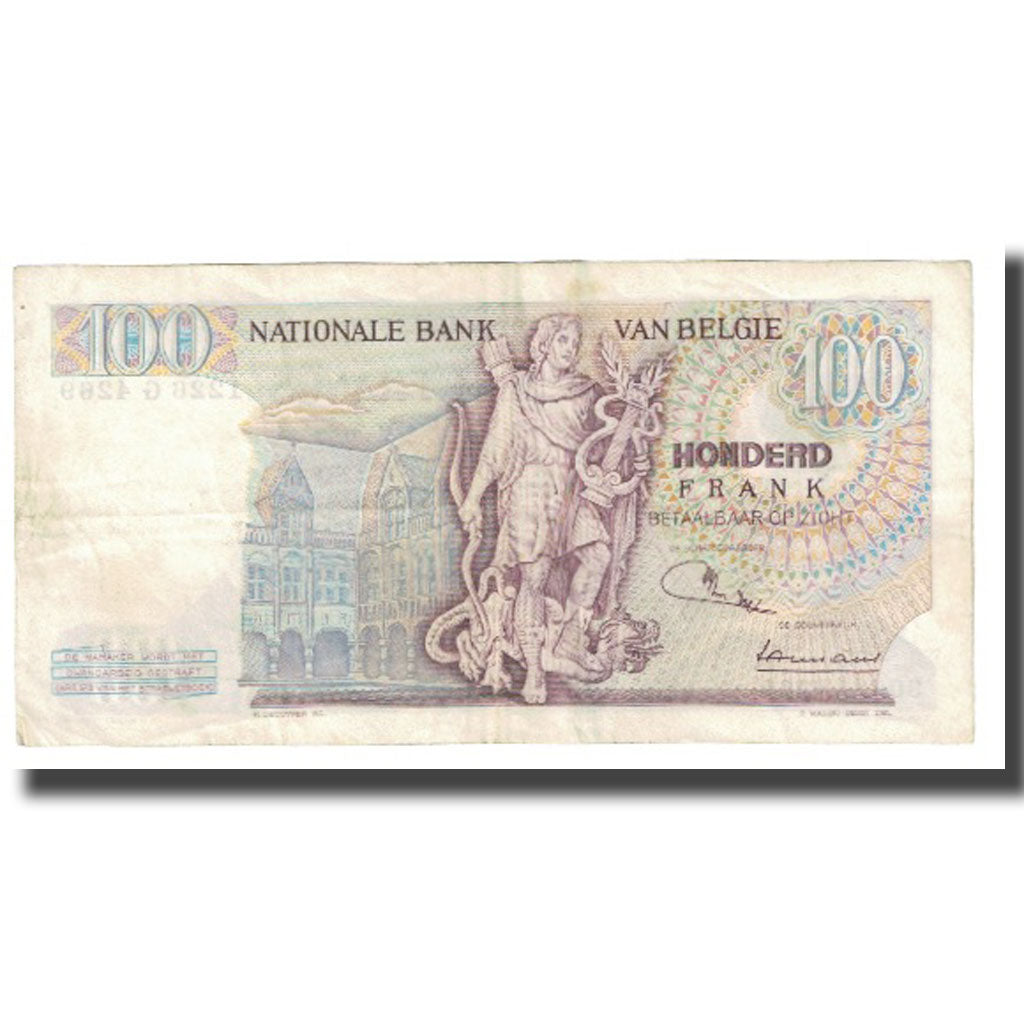 Banknote, Belgium, 100 Francs, 1970, 1970-06-15, KM:134a, VF(20-25)