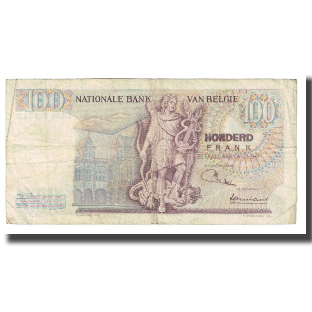 Banknote, Belgium, 100 Francs, 1970, 1970-06-10, KM:134a, VF(20-25)