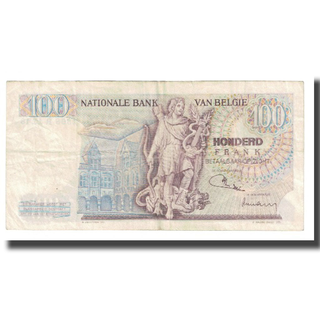 Banknote, Belgium, 100 Francs, 1971, 1971-05-07, KM:134a, VF(20-25)