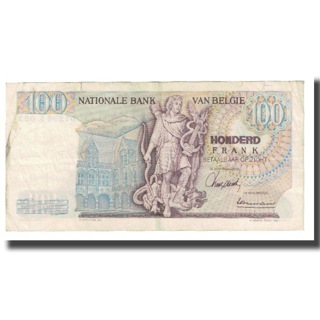 Banknote, Belgium, 100 Francs, 1967, 1967-04-12, KM:134a, VF(20-25)