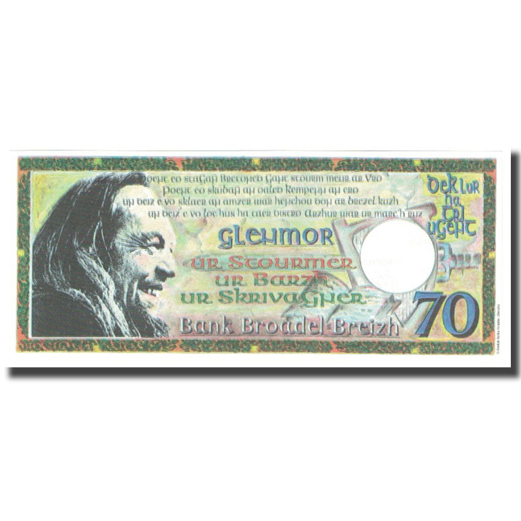 France, Tourist Banknote, BANK BROADEL BREIZH, UNC(65-70)
