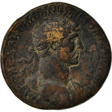 Hadrian, Sestertius, Roma, VF(30-35), Copper, Cohen #756, 25.10