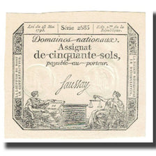 Francia, 50 Sols, 1792, Saussey, 1792-01-04, EBC, KM:A56