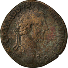 Commodus, Sestertius, Roma, MB+, Rame, Cohen:330