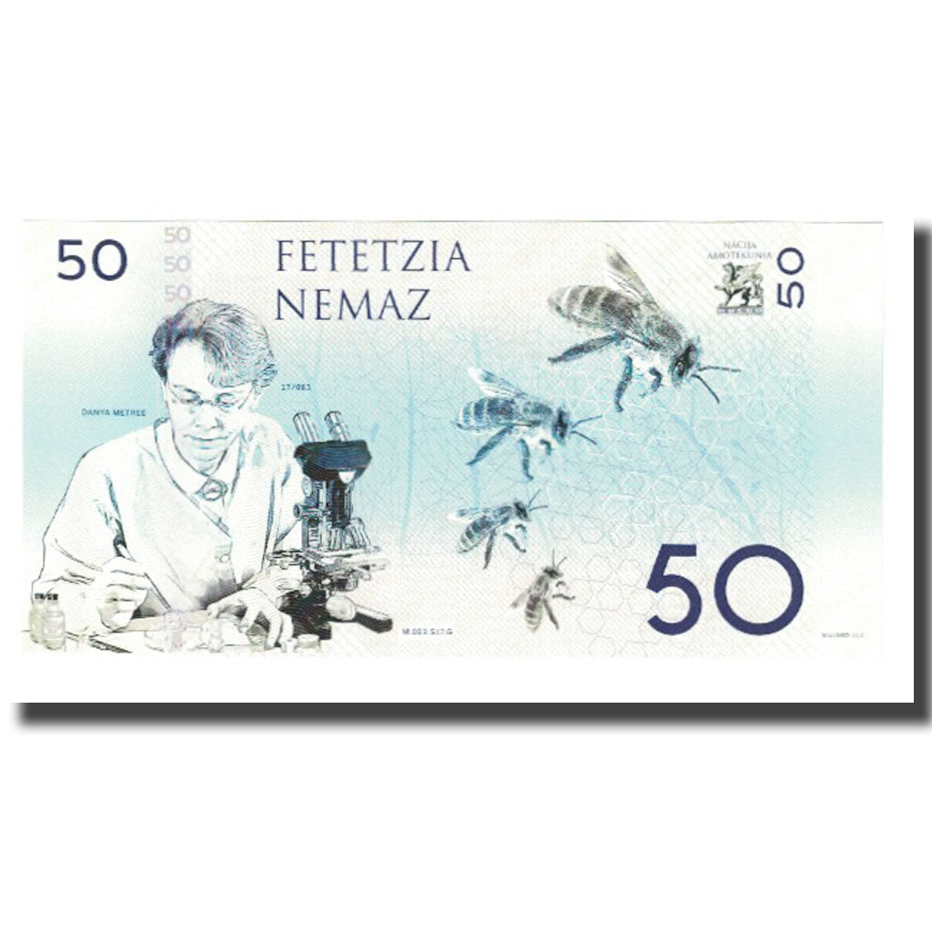 Geldschein, Other, Tourist Banknote, 2017, MUJAND AMOTEKUNIA BANKA 50 NEMAZ, UNZ