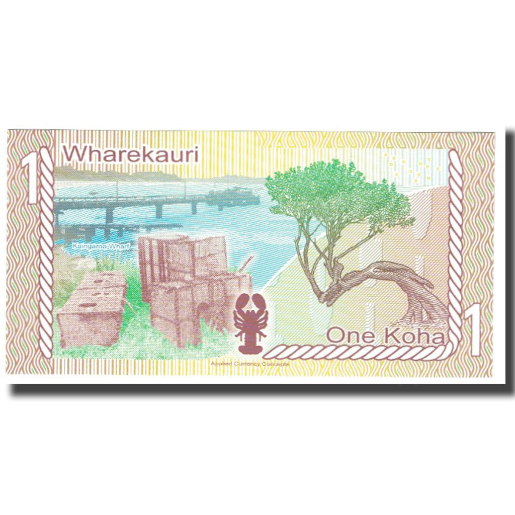 Banknote, New Zealand, 1 Koha, UNC(65-70)