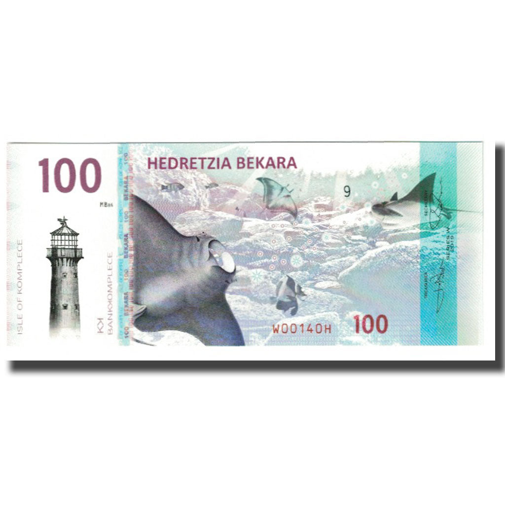 Banknote, United States, Tourist Banknote, 2019, ISLE OF KOMPLECE 100 BEKARA