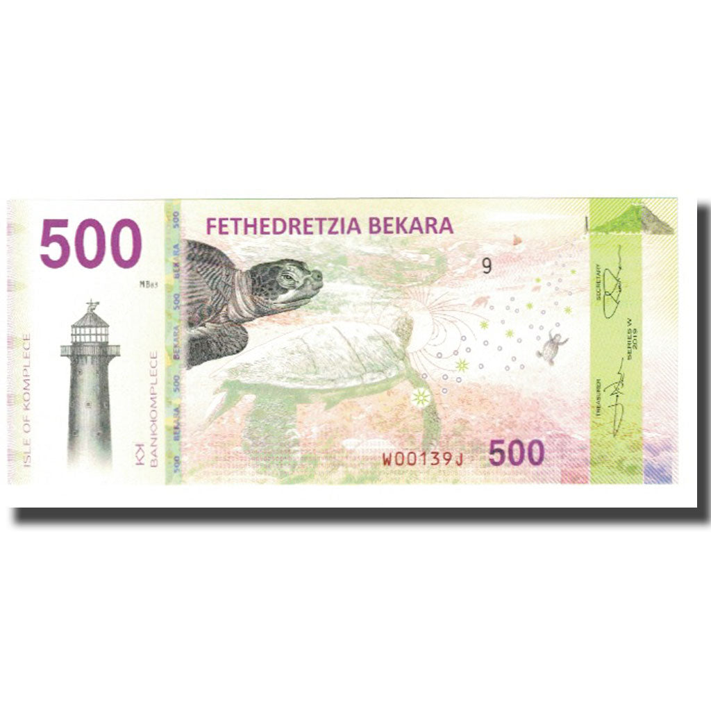 Banknote, United States, Tourist Banknote, 2019, ISLE OF KOMPLECE 500 BEKARA