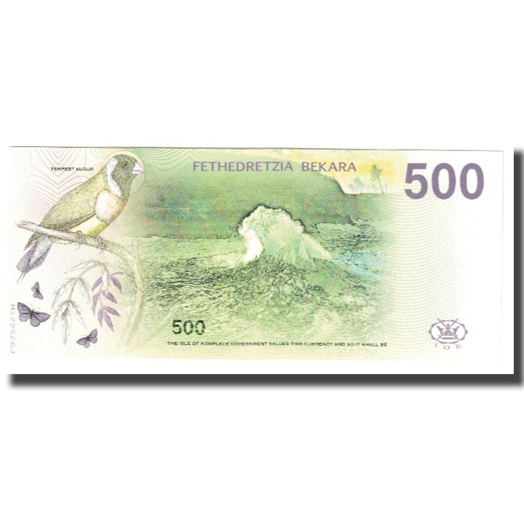 Banknote, United States, Tourist Banknote, 2019, ISLE OF KOMPLECE 500 BEKARA