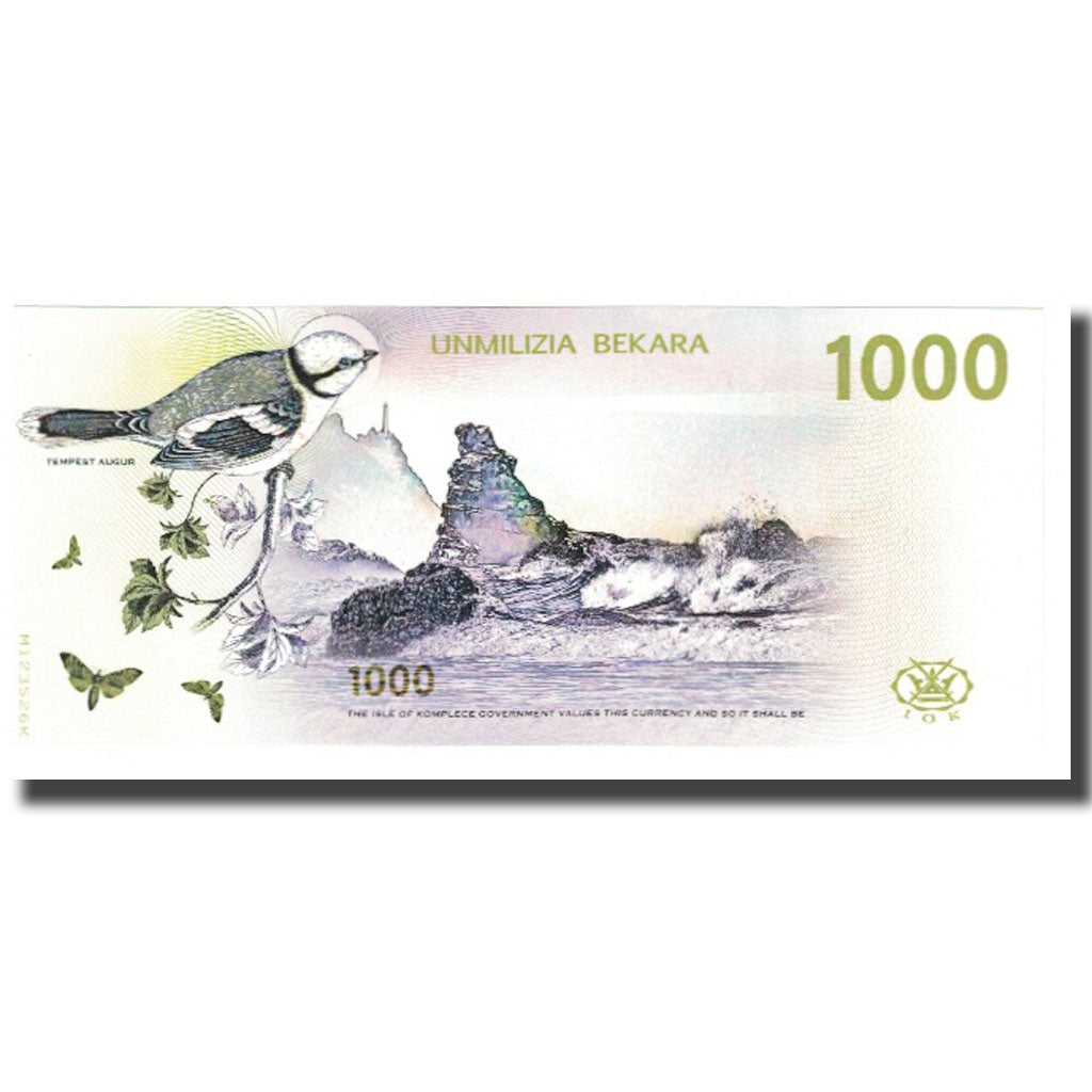 Banknot, USA, Tourist Banknote, 2019, Undated, ISLE OF KOMPLECE 1000 BEKARA