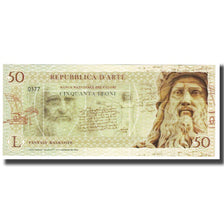 Banconote, Italia, Tourist Banknote, 2018, REPUBBLICA D'ARTE 50 LEONI, FDS