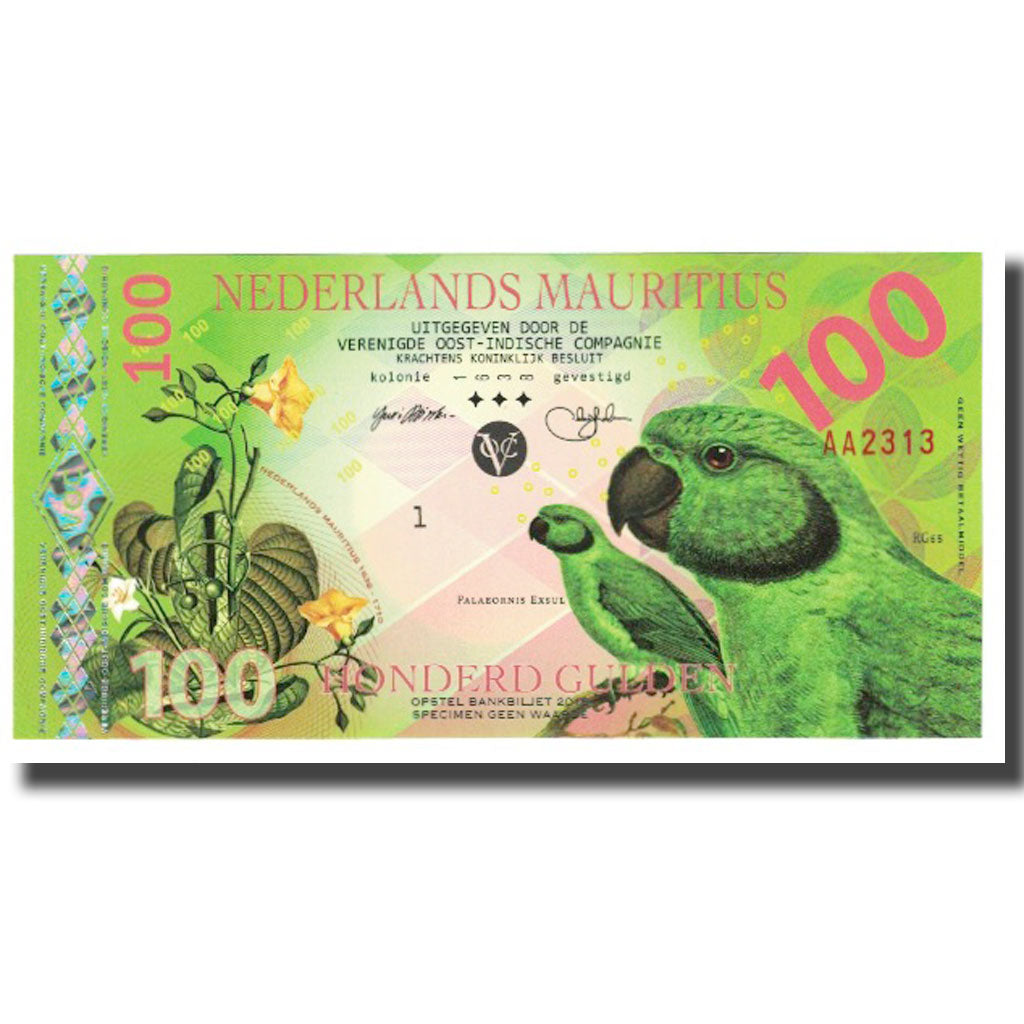 Billet, Mauritius, 100 Gulden, 2016, NEDERLANDS MAURITIUS, NEUF