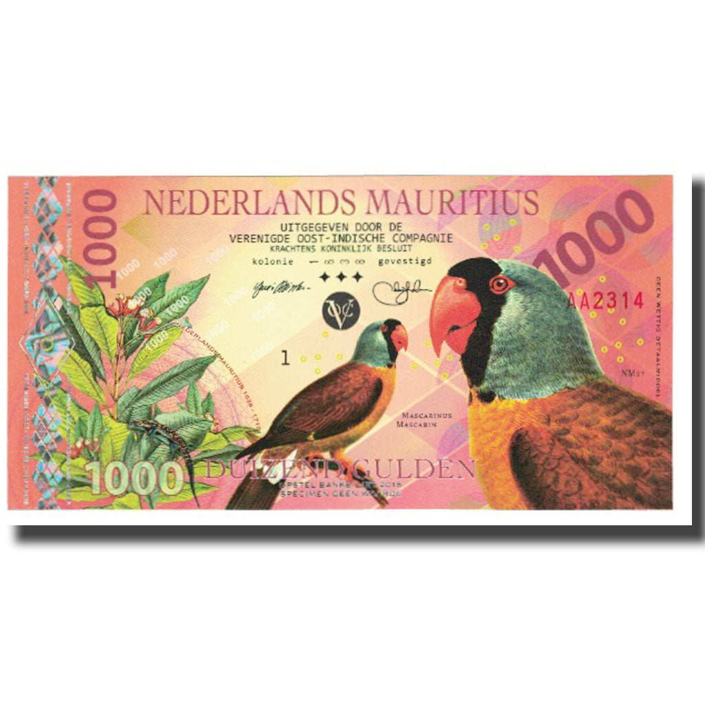 Billet, Mauritius, 1000 Gulden, 2016, NEDERLANDS MAURITIUS, NEUF
