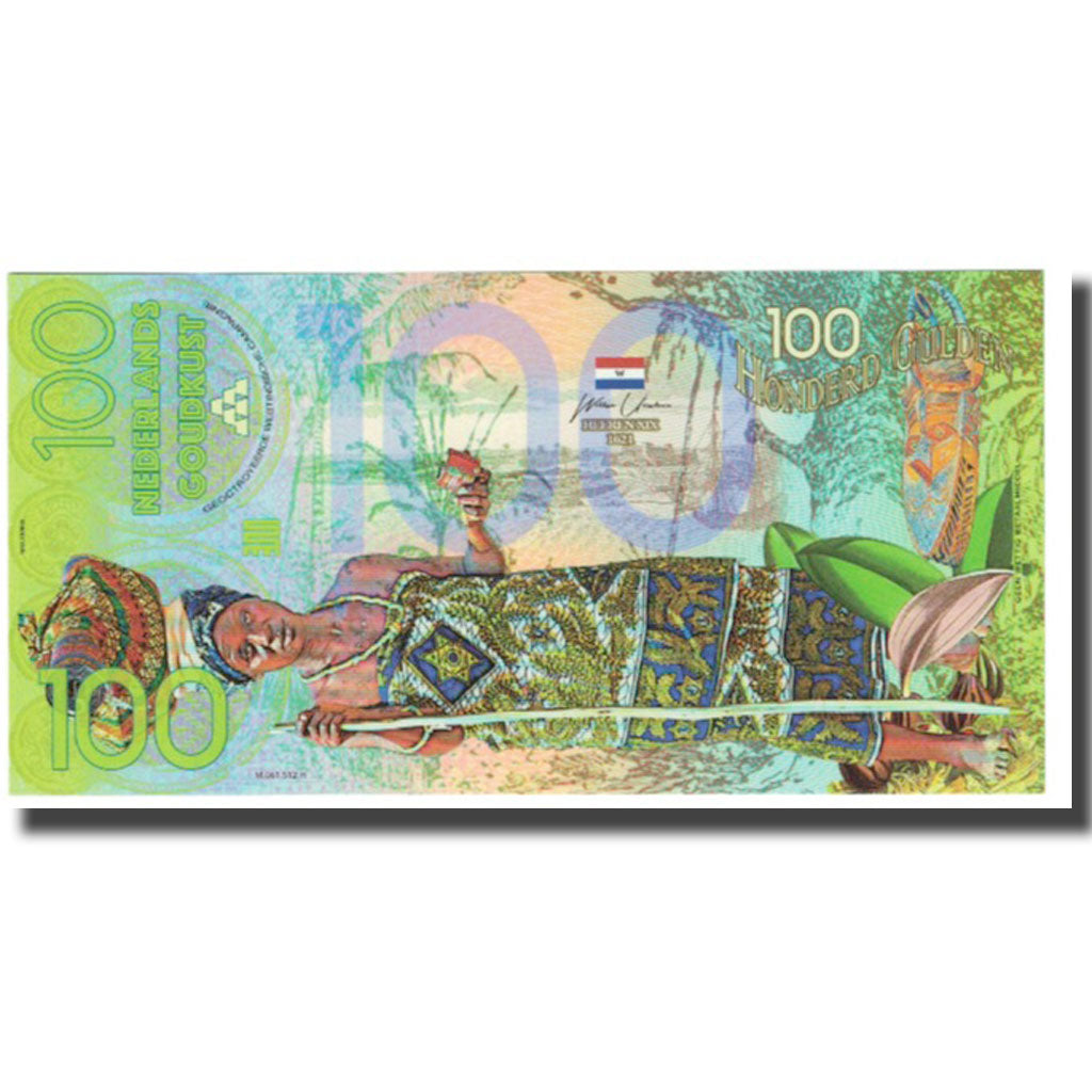 Banknot, Gwinea, 100 Gulden, Undated, Undated, NEDERLANDS GUINEA, UNC(65-70)