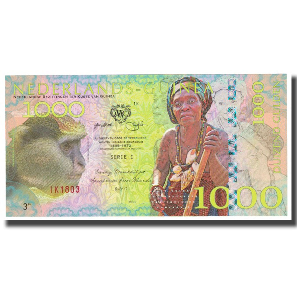 Banknote, Guinea, 1000 Gulden, NEDERLANDS GUINEA, UNC(65-70)