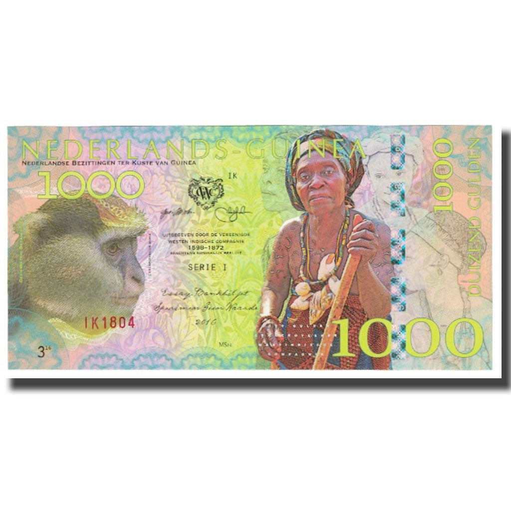 Banknote, Guinea, 1000 Gulden, NEDERLANDS GUINEA, UNC(65-70)