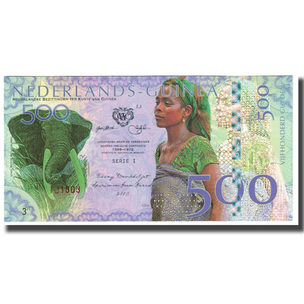 Banknote, Guinea, 500 Gulden, NEDERLANDS GUINEA, UNC(65-70)