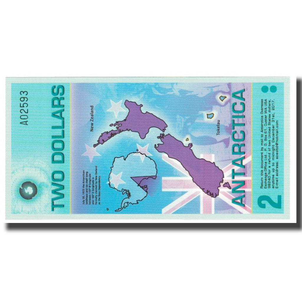 Nota, Antártida, 2 Dollars, 2014, 2014-09-10, UNC(65-70)