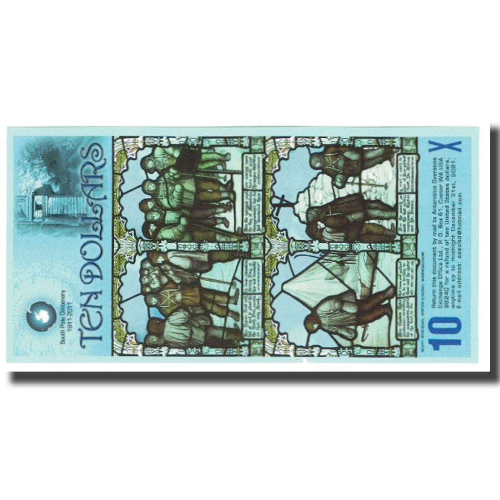 Banknot, Antarktyka, 10 Dollars, 2011, 2011-12-14, UNC(65-70)
