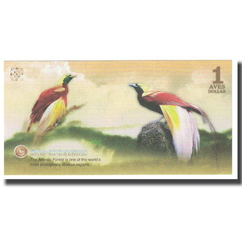 Nota, Brasil, 1 Dollar, 2016, 2016-04, ATLANTIC FOREST, UNC(65-70)