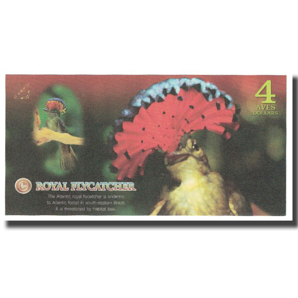 Banconote, Brasile, 4 Dollars, 2016, 2016-04, ATLANTIC FOREST, FDS