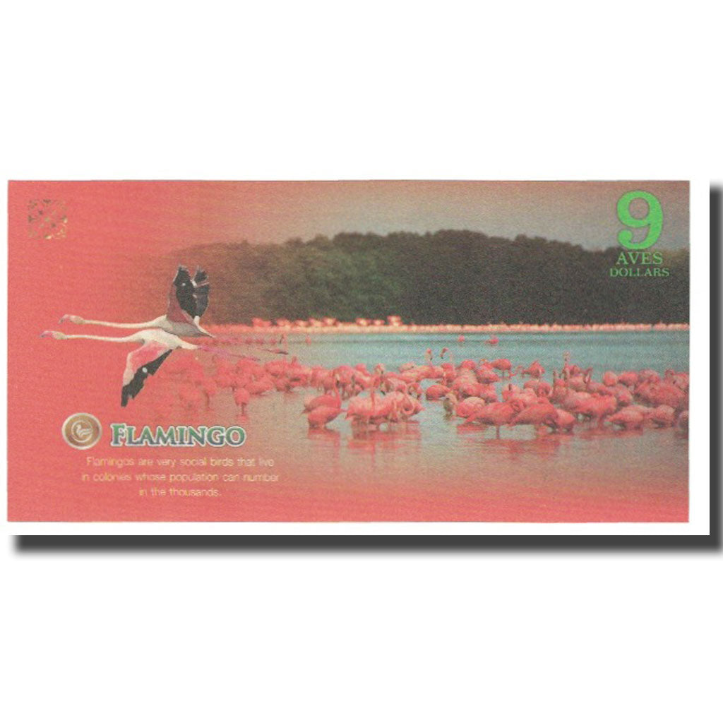 Banknote, Brazil, Dollar, 2016, 2016-04, ATLANTIC FOREST 9 DOLLARS, UNC(65-70)