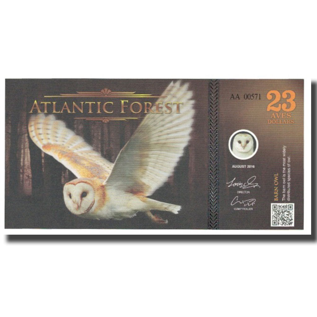Banknot, Brazylia, Dollar, 2016, 2016-08, ATLANTIC FOREST 23 DOLLARS, UNC(65-70)