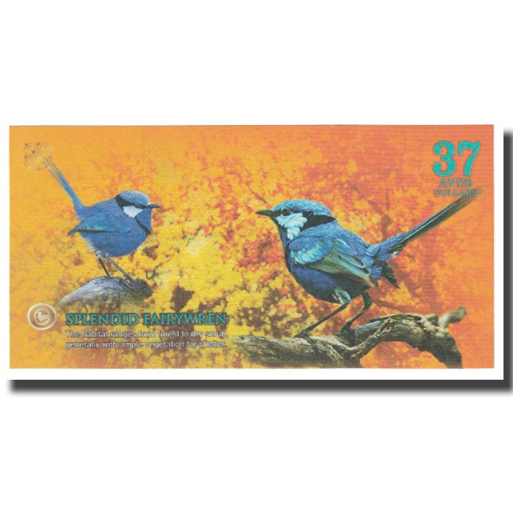 Banknote, Brazil, Dollar, 2017, 2017-12, ATLANTIC FOREST 37 DOLLARS, UNC(65-70)
