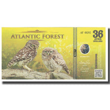 Banknote, Brazil, Dollar, 2017, 2017-12, ATLANTIC FOREST 36 DOLLARS, UNC(65-70)