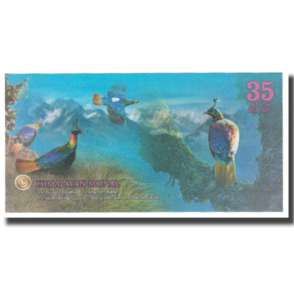 Banknote, Brazil, Dollar, 2017, 2017-12, ATLANTIC FOREST 35 DOLLARS, UNC(65-70)
