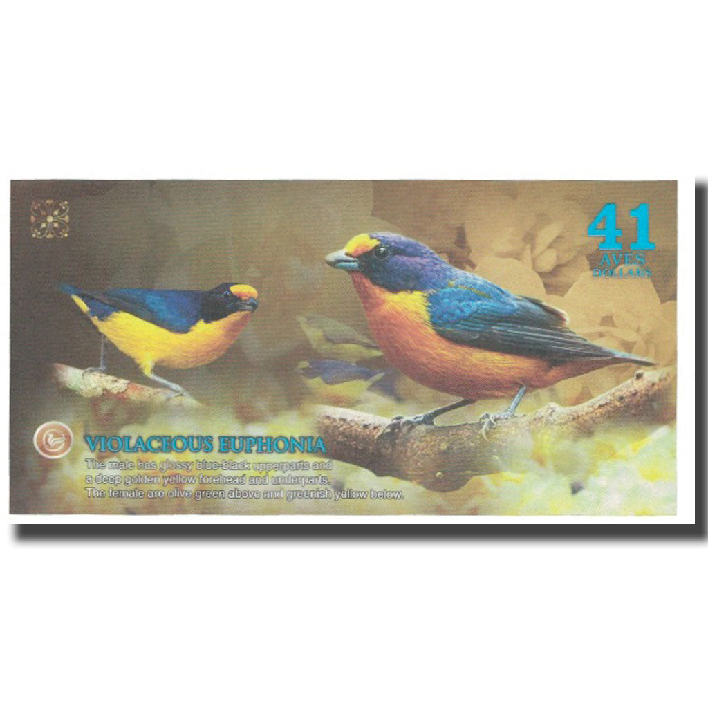 Banknote, Brazil, Dollar, 2019, 2019-08, ATLANTIC FOREST 41 DOLLARS, UNC(65-70)