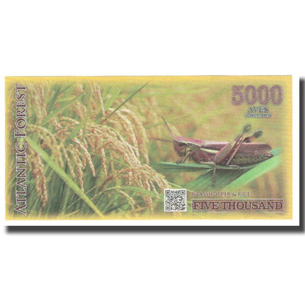 Billet, Brésil, Dollar, 2016, 2016-03, ATLANTIC FOREST 5000 DOLLARS, NEUF