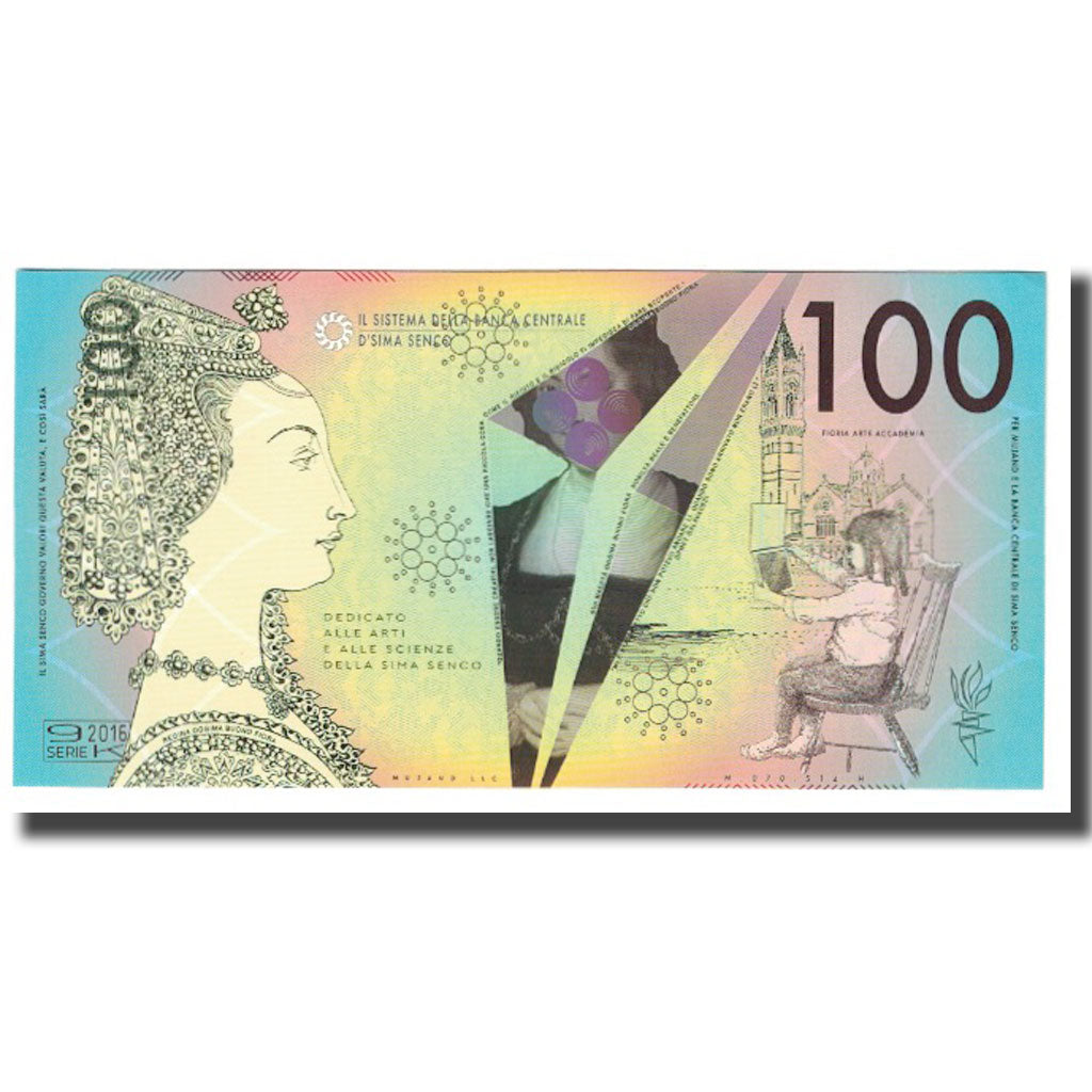 Nota, Itália, Tourist Banknote, 2016, 100 SENZA, UNC(65-70)