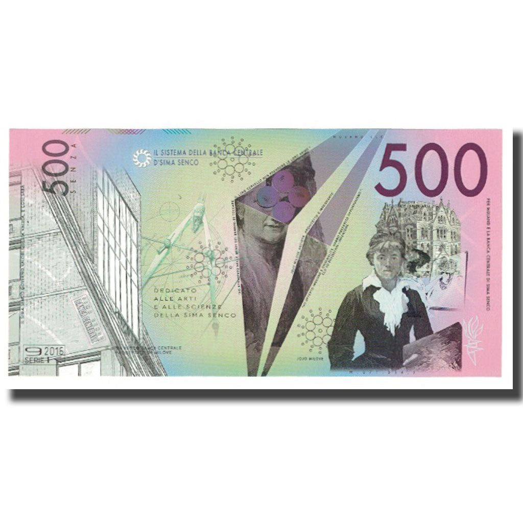 Banknote, Italy, Tourist Banknote, 2016, 500 SENZA, UNC(65-70)