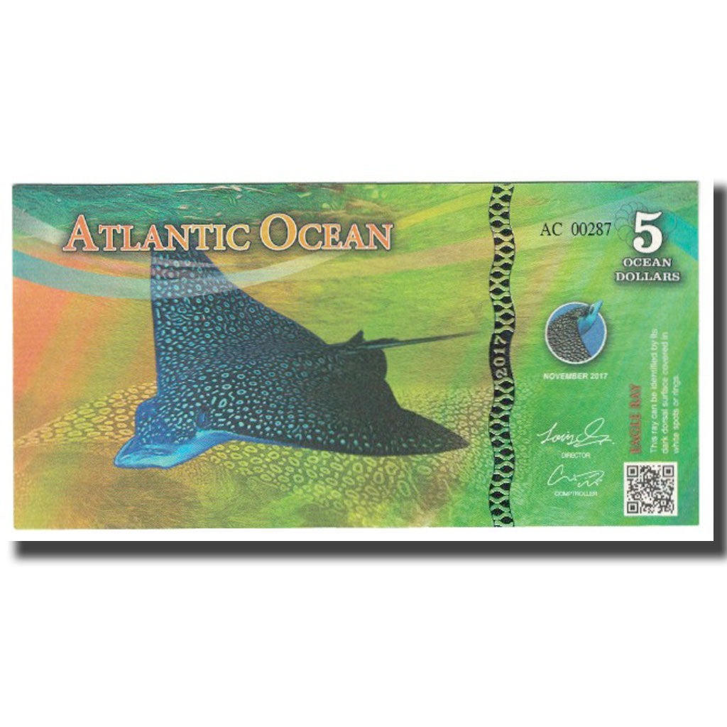 Geldschein, Vereinigte Staaten, 5 Dollars, 2017, 2017-11, ATLANTIC OCEAN, UNZ