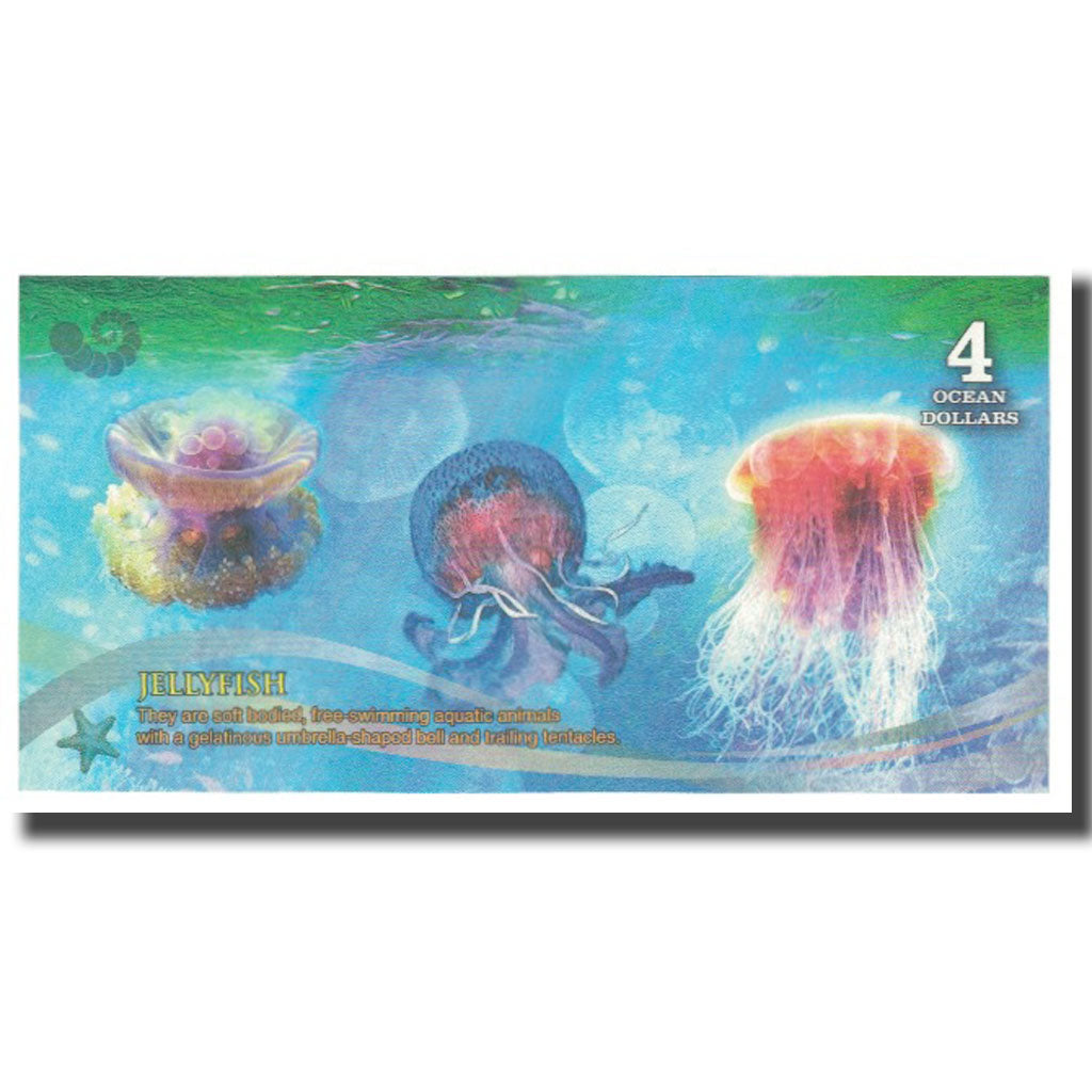 Banknot, USA, 4 Dollars, 2017, 2017-11, ATLANTIC OCEAN, UNC(65-70)
