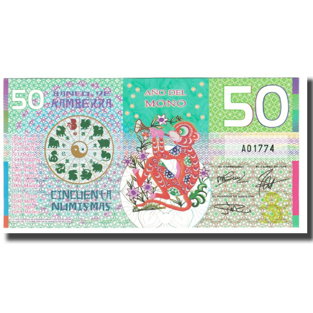 Banconote, Australia, Tourist Banknote, 2016, 50 NUMISMAS, FDS